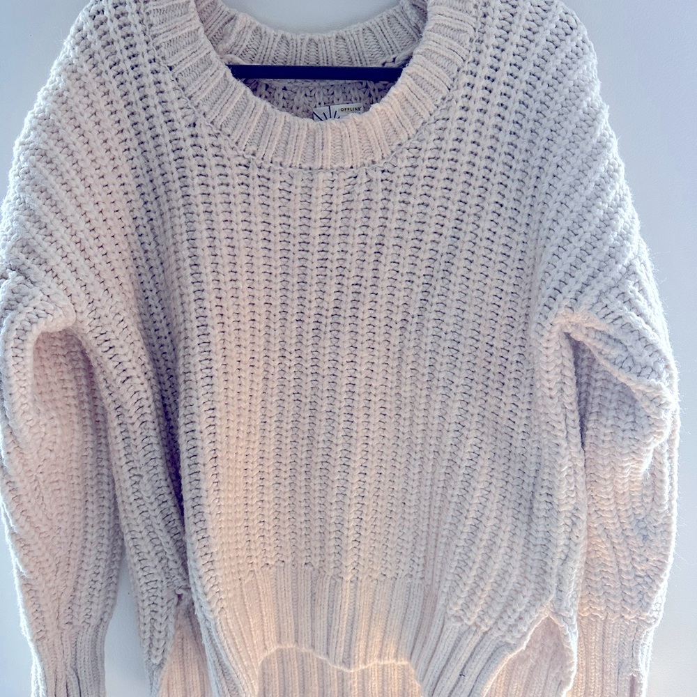 Aerie Offline Chunky Knit Sweater